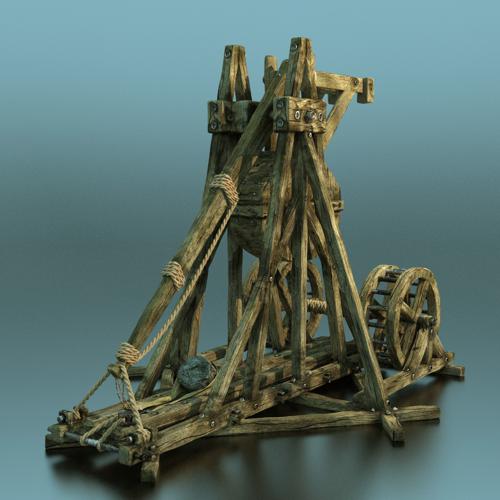Trebuchet (Rigged+Textured) preview image